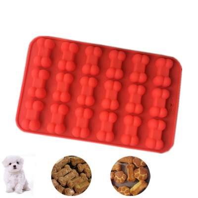 Hot Sale 18 Holes Mini Dog Bones Shape Cake Mold Silicone DIY Icecube Chocolate Soap Moulds Pastry Cookie Baking Mold